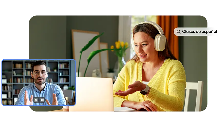 Aluno em aula particular de espanhol online com professor da Essential Idiomas