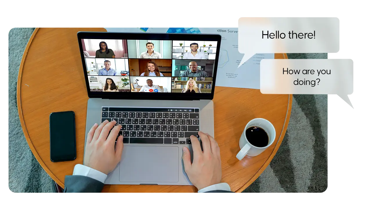 Plataforma de conversação em espanhol e inglês para ambiente de negócios